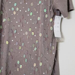 Elegant Sequin Blouse in Shimmering Gray